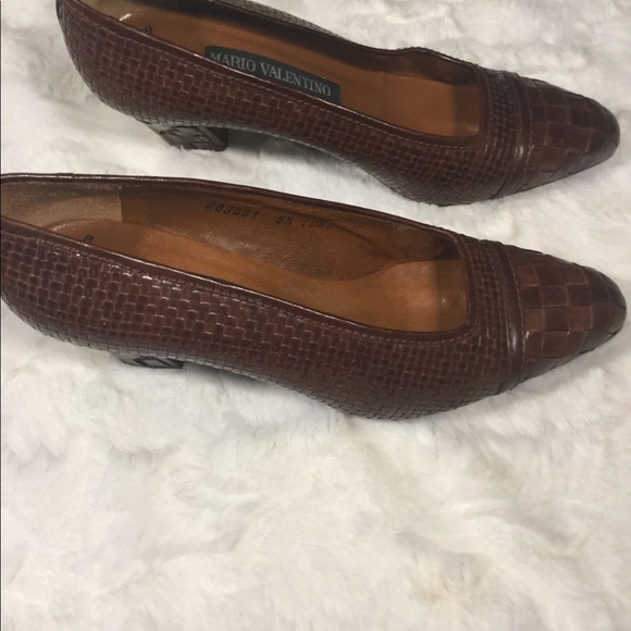 Vintage Mario Valentino 5.5 Hand Painted Leather - Picture 2 of 7